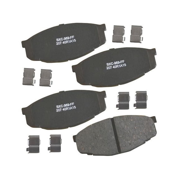 Front Brake Pad Set - Compatible with 1984 - 1995 Toyota Pickup 2.4L 4-Cylinder 1985 1986 1987 1988 1989 1990 1991 1992 1993 1994