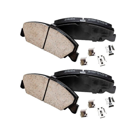 Front Brake Pad Set - Compatible with 1988 - 1991 Honda CRX 1989 1990