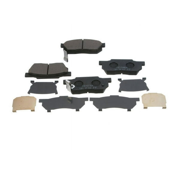 Front Brake Pad Set - Compatible with 1988 - 1991 Honda CRX HF 1989 1990