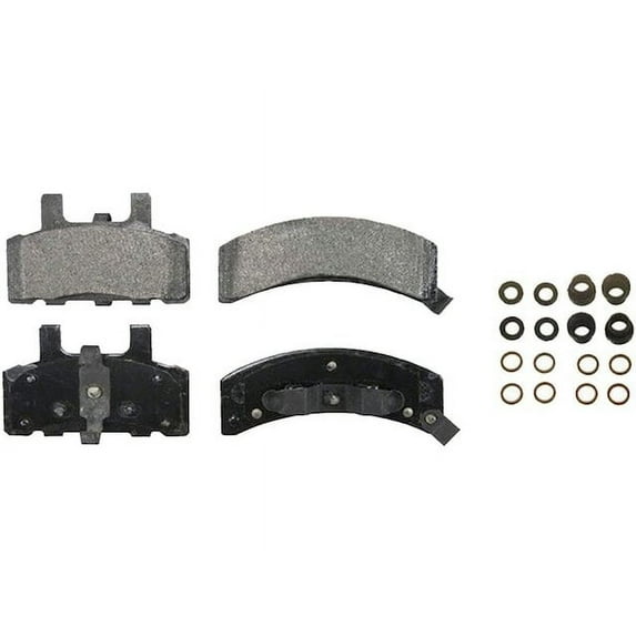 Front Brake Pad Set - Compatible with 1988 - 1999 Chevy C1500 Standard Cab Pickup 1989 1990 1991 1992 1993 1994 1995 1996 1997 1998
