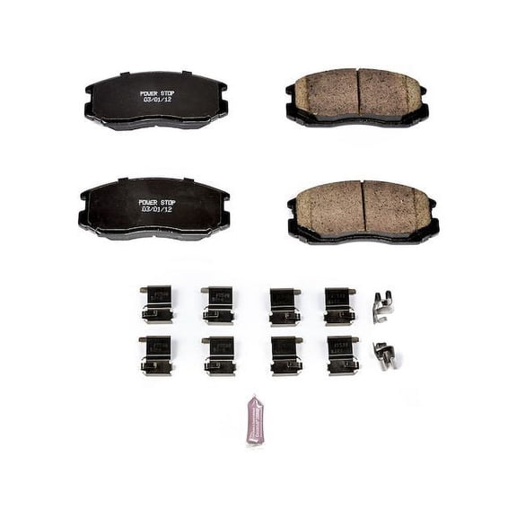Front Brake Pad Set - Compatible with 1991 - 1996 Eagle Summit 1992 1993 1994 1995