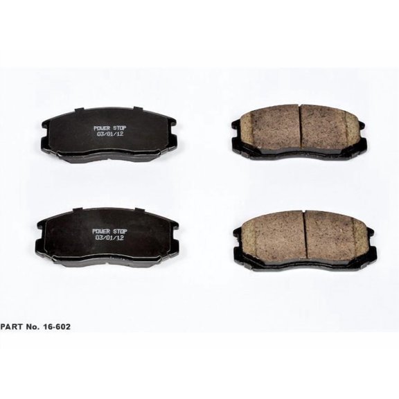 Front Brake Pad Set - Compatible with 1991 - 1996 Eagle Summit - Power Stop