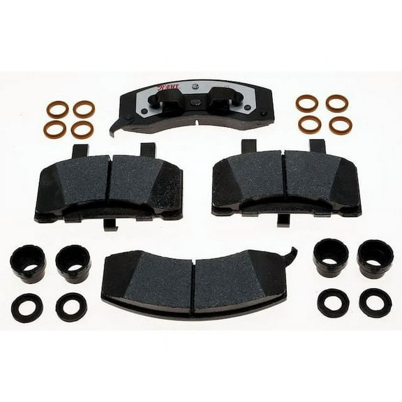 Front Brake Pad Set - Compatible with 1992 - 1999 Chevy C2500 Suburban 1993 1994 1995 1996 1997 1998