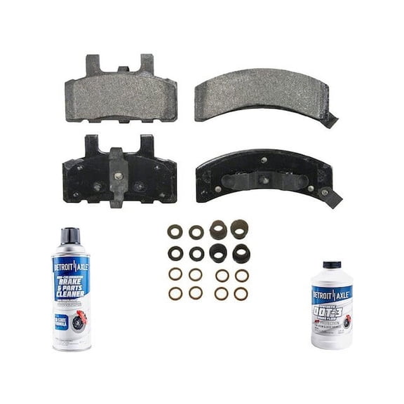 Front Brake Pad Set - Compatible with 1992 - 1999 GMC C1500 Suburban GAS 1993 1994 1995 1996 1997 1998