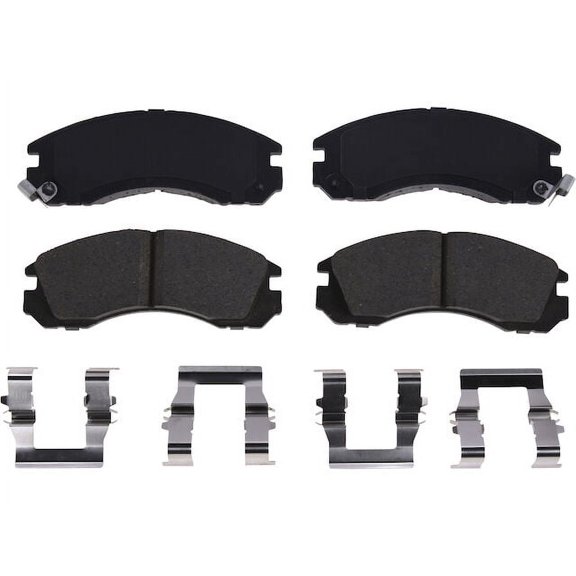 Front Brake Pad Set - Compatible with 1993 - 2000 Mitsubishi Eclipse AWD 1994 1995 1996 1997 1998 1999