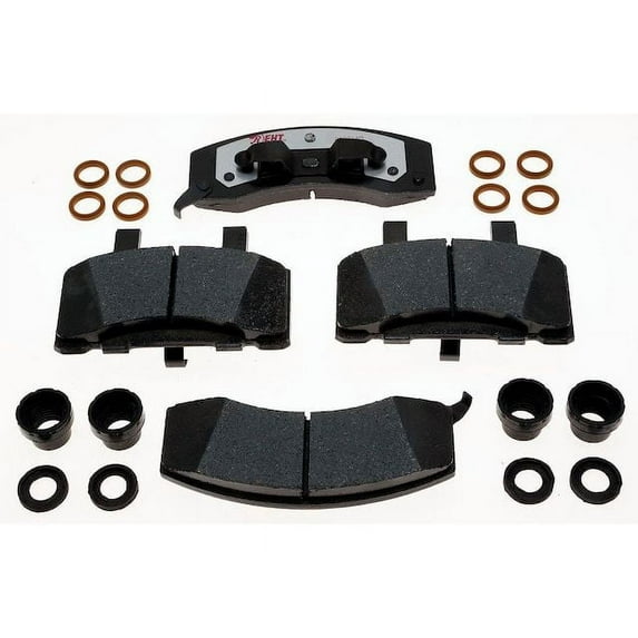 Front Brake Pad Set - Compatible with 1995 - 1999 GMC C1500 Suburban Diesel - Raybestos