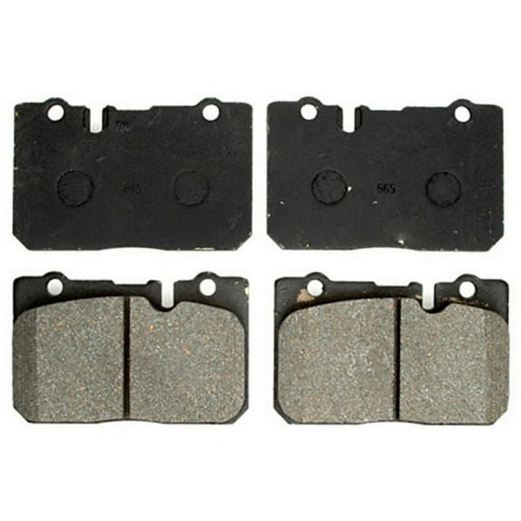 Front Brake Pad Set - Compatible with 1995 - 2000 LS400 1996 1997 1998 1999