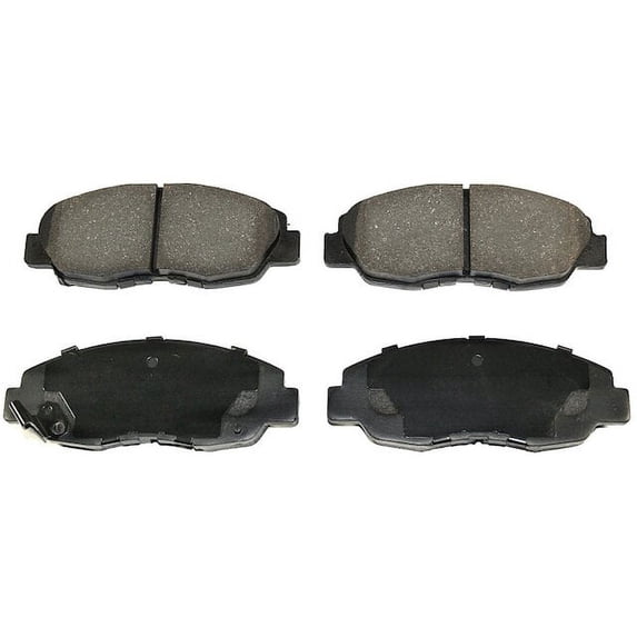 Front Brake Pad Set - Compatible with 1996 - 2011 Honda Civic 1997 1998 1999 2000 2001 2002 2003 2004 2005 2006 2007 2008 2009 2010