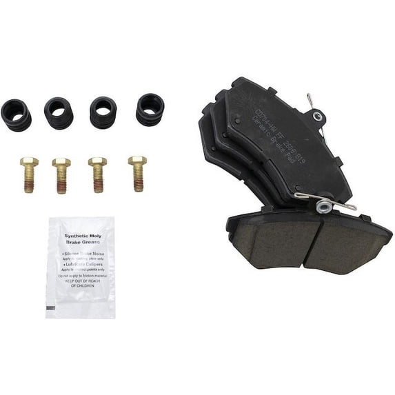 Front Brake Pad Set - Compatible with 1997 - 2002 Volkswagen Cabrio 1998 1999 2000 2001