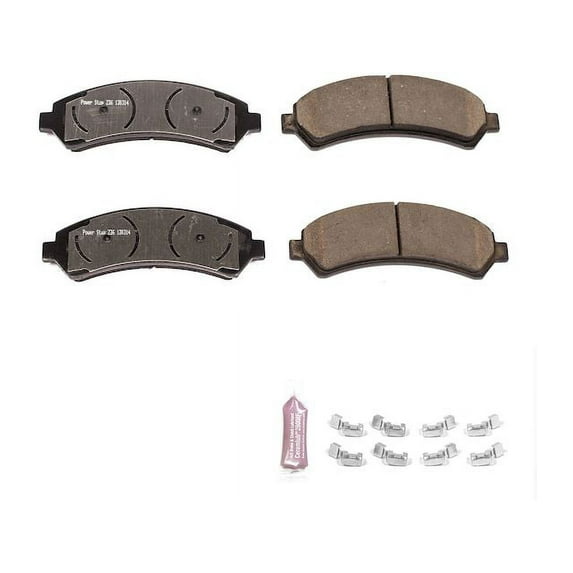 Front Brake Pad Set - Compatible with 1997 - 2005 Chevy Blazer 4WD 1998 1999 2000 2001 2002 2003 2004