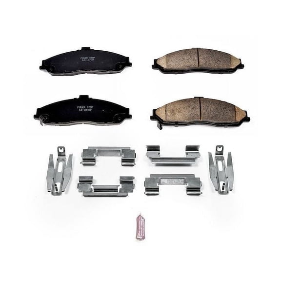 Front Brake Pad Set - Compatible with 1997 - 2013 Chevy Corvette Base 1998 1999 2000 2001 2002 2003 2004 2005 2006 2007 2008 2009 2010 2011 2012