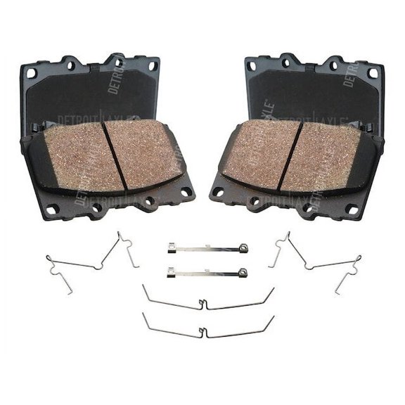 Front Brake Pad Set - Compatible with 1998 - 2007 LX470 Base 1999 2000 2001 2002 2003 2004 2005 2006