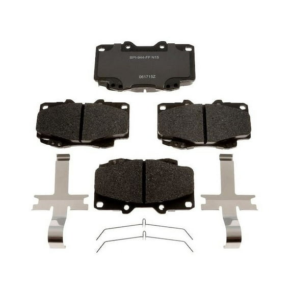 Front Brake Pad Set - Compatible with 1999 - 2004 Toyota Tacoma Extended Cab Pickup 2-Door 2000 2001 2002 2003
