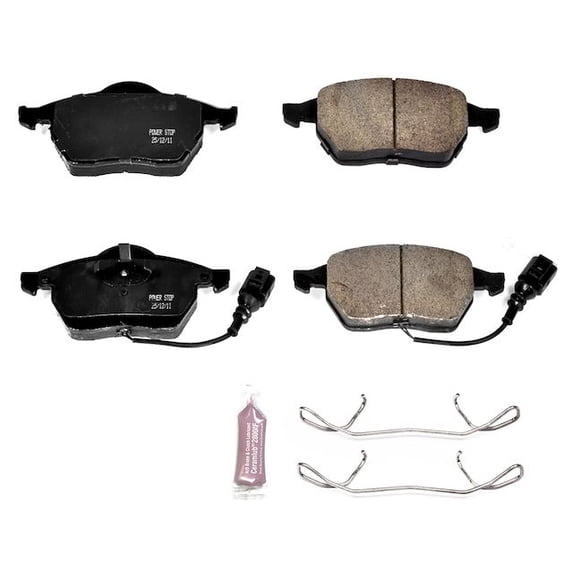 Front Brake Pad Set - Compatible with 2000 - 2003, 2005 - 2006 Audi TT Quattro - Power Stop