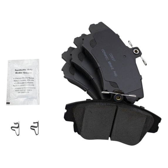 Front Brake Pad Set - Compatible with 2000 - 2004 Volvo S40 2001 2002 2003