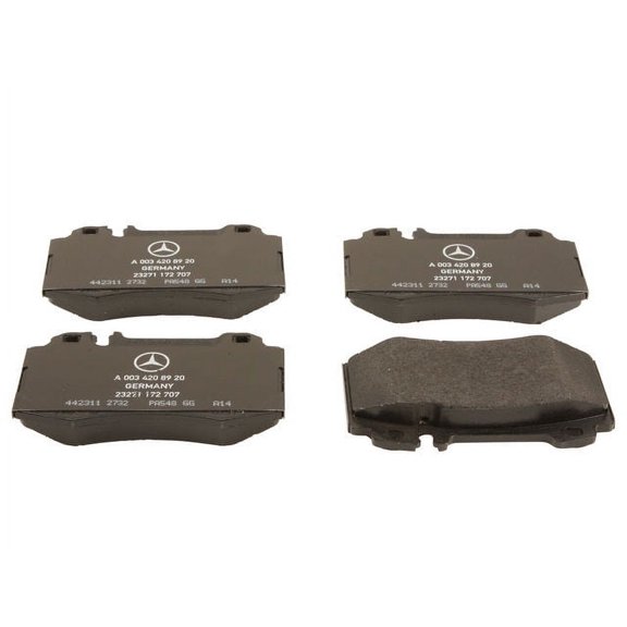 Front Brake Pad Set - Compatible with 2000 - 2006 Mercedes-Benz S430 Base 2001 2002 2003 2004 2005