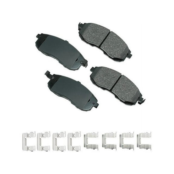 Front Brake Pad Set - Compatible with 2000 - 2013 Nissan Altima Coupe 2001 2002 2003 2004 2005 2006 2007 2008 2009 2010 2011 2012