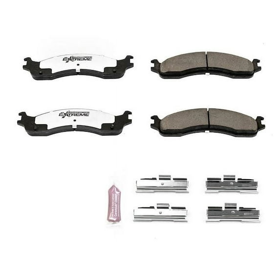 Front Brake Pad Set - Compatible with 2000 Ford E-450 Econoline Super Duty