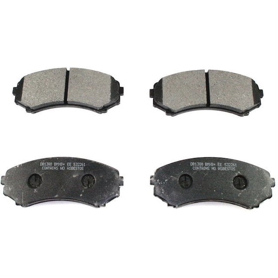 Front Brake Pad Set - Compatible with 2001 - 2006 Mitsubishi Montero 2002 2003 2004 2005