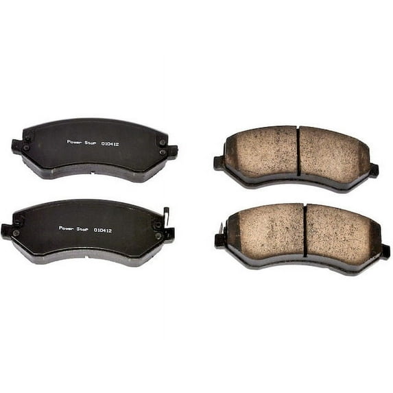 Front Brake Pad Set - Compatible with 2001 - 2007 Dodge Caravan 2002 2003 2004 2005 2006