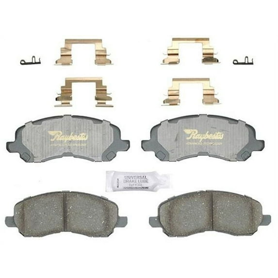 Front Brake Pad Set - Compatible with 2001 - 2012 Mitsubishi Eclipse 2002 2003 2004 2005 2006 2007 2008 2009 2010 2011