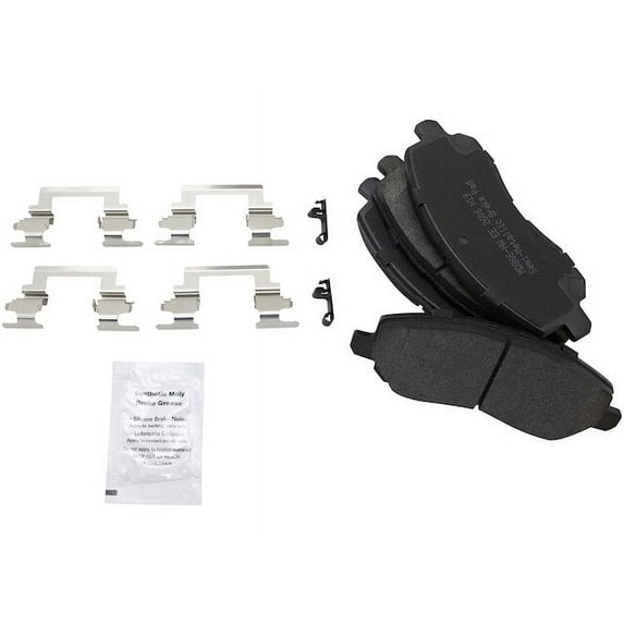 Front Brake Pad Set - Compatible with 2001 - 2012 Mitsubishi Eclipse 3.0L V6 2002 2003 2004 2005 2006 2007 2008 2009 2010 2011