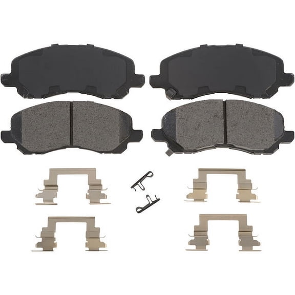 Front Brake Pad Set - Compatible with 2001 - 2012 Mitsubishi Galant 2002 2003 2004 2005 2006 2007 2008 2009 2010 2011