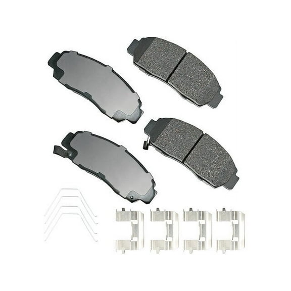 Front Brake Pad Set - Compatible with 2003 - 2012 Honda Accord Coupe 3.0L V6 2004 2005 2006 2007 2008 2009 2010 2011