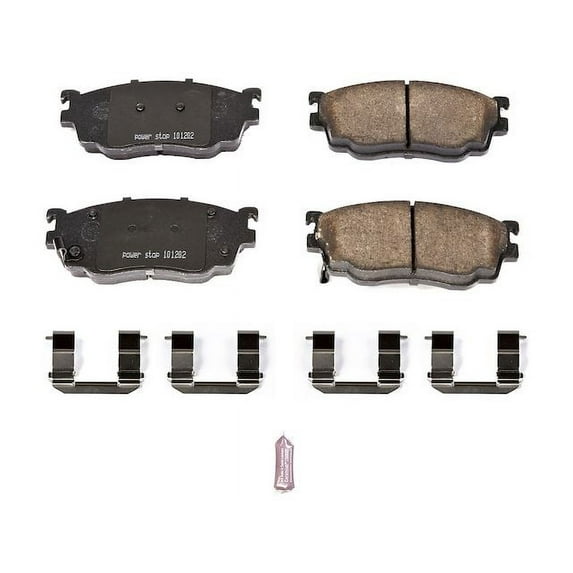Front Brake Pad Set - Compatible with 2003 Mazda Protege Mazdaspeed - Power Stop
