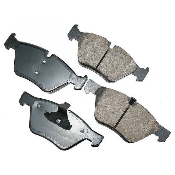 Front Brake Pad Set - Compatible with 2004 - 2005, 2007 BMW 525i 2.5L 6-Cylinder
