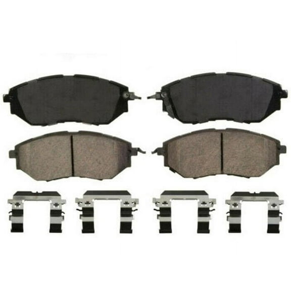 Front Brake Pad Set - Compatible with 2005 - 2019 Subaru Legacy Turbocharged 2006 2007 2008 2009 2010 2011 2012 2013 2014 2015 2016 2017 2018