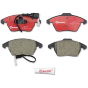 Front Brake Pad Set - Compatible with 2006 - 2008, 2010 - 2013 Audi A3 2007 2011 2012