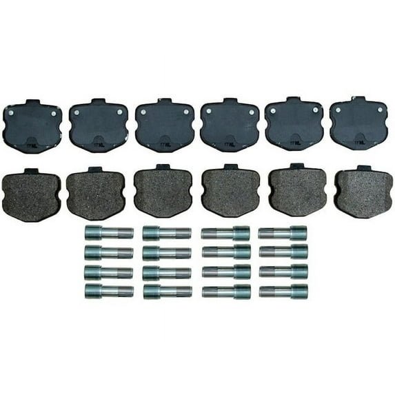 Front Brake Pad Set - Compatible with 2006 - 2013 Chevy Corvette 2007 2008 2009 2010 2011 2012
