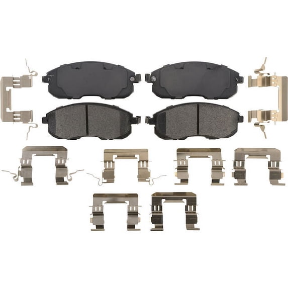 Front Brake Pad Set - Compatible with 2007 - 2012, 2017 - 2019 Nissan Sentra 2008 2009 2010 2011 2018