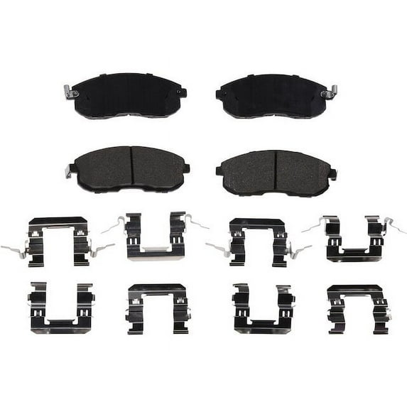 Front Brake Pad Set - Compatible with 2007 - 2012, 2017 - 2019 Nissan Sentra 2008 2009 2010 2011 2018