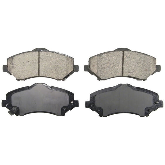 Front Brake Pad Set - Compatible with 2007 - 2017 Jeep Wrangler 2008 2009 2010 2011 2012 2013 2014 2015 2016