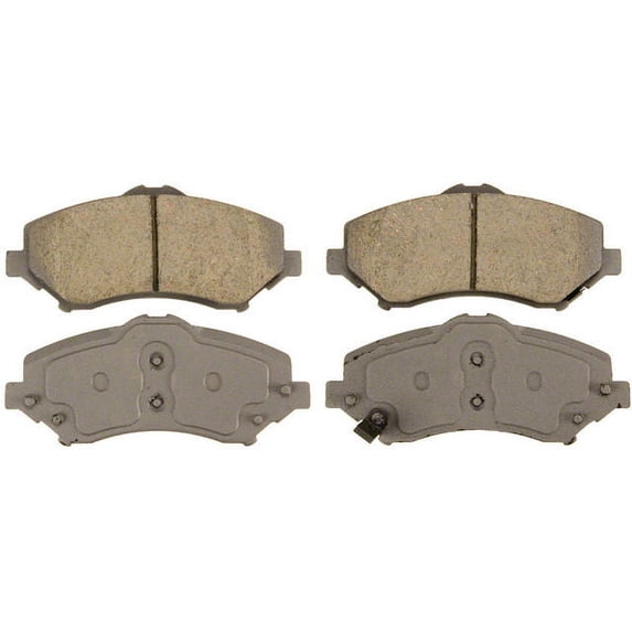 Front Brake Pad Set - Compatible with 2007 - 2017 Jeep Wrangler 2008 2009 2010 2011 2012 2013 2014 2015 2016