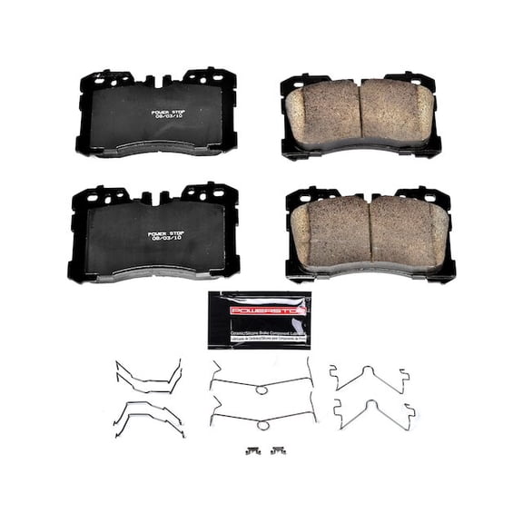 Front Brake Pad Set - Compatible with 2007 - 2017 LS460 2008 2009 2010 2011 2012 2013 2014 2015 2016