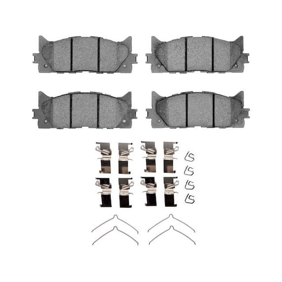 Front Brake Pad Set - Compatible with 2007 - 2018 Lexus ES350 - Dynamic Friction
