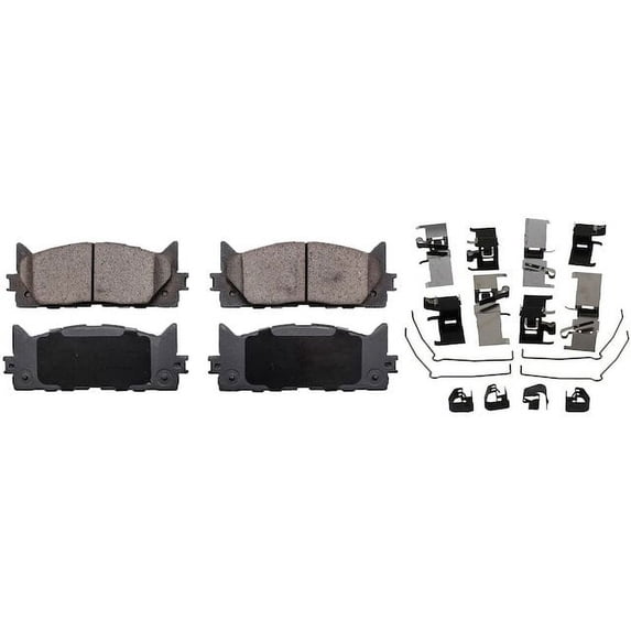 Front Brake Pad Set - Compatible with 2007 - 2018 ES350 Base 2008 2009 2010 2011 2012 2013 2014 2015 2016 2017