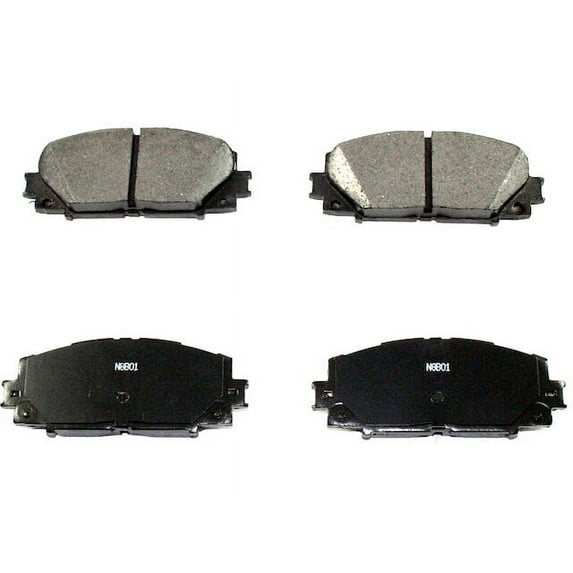 Front Brake Pad Set - Compatible with 2007 - 2018 Toyota Yaris 2008 2009 2010 2011 2012 2013 2014 2015 2016 2017