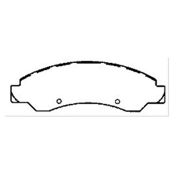Front Brake Pad Set - Compatible with 2007 Chevy Silverado 1500 Classic