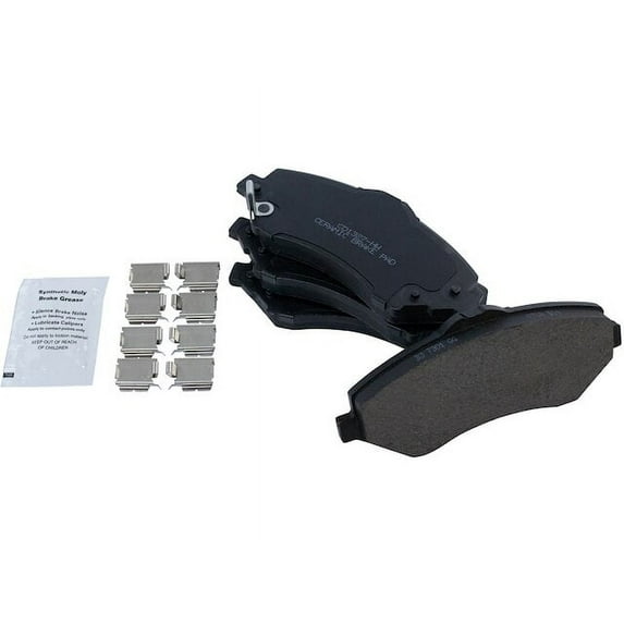 Front Brake Pad Set - Compatible with 2008 - 2016 Chrysler Town & Country 2009 2010 2011 2012 2013 2014 2015