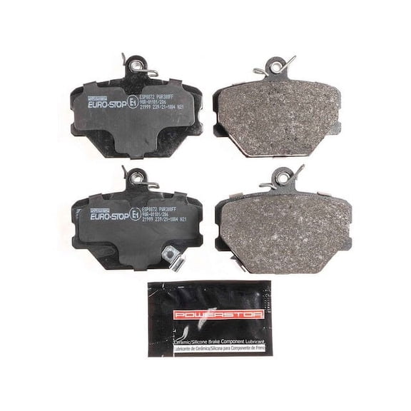 Front Brake Pad Set - Compatible with 2008 - 2016 Smart Fortwo BATTERY EV EV/BEV - Power Stop