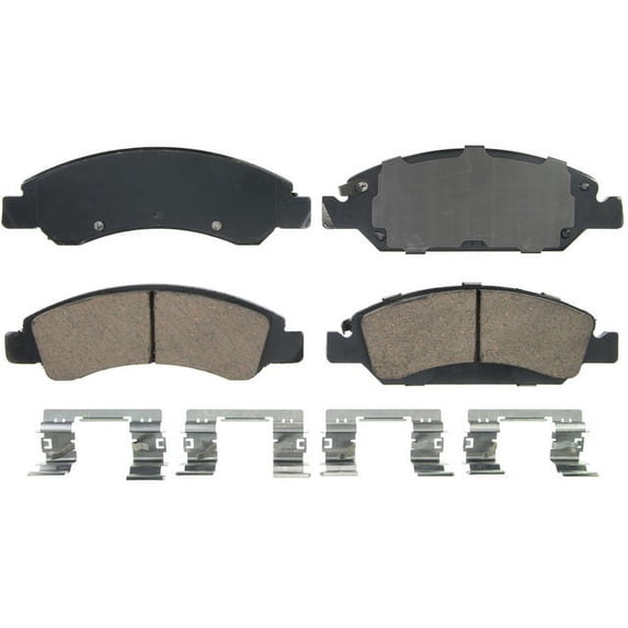 Front Brake Pad Set - Compatible with 2008 - 2020 Cadillac Escalade 2009 2010 2011 2012 2013 2014 2015 2016 2017 2018 2019