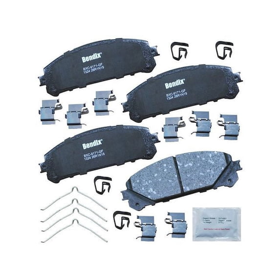 Front Brake Pad Set - Compatible with 2008 - 2022 Toyota Highlander 2009 2010 2011 2012 2013 2014 2015 2016 2017 2018 2019 2020 2021