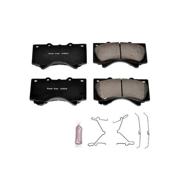 Front Brake Pad Set - Compatible with 2008 - 2022 Toyota Sequoia 2009 2010 2011 2012 2013 2014 2015 2016 2017 2018 2019 2020 2021