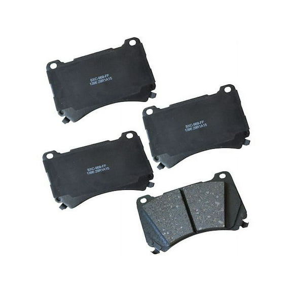 Front Brake Pad Set - Compatible with 2009 - 2014 Hyundai Genesis 4.6L V8 2010 2011 2012 2013