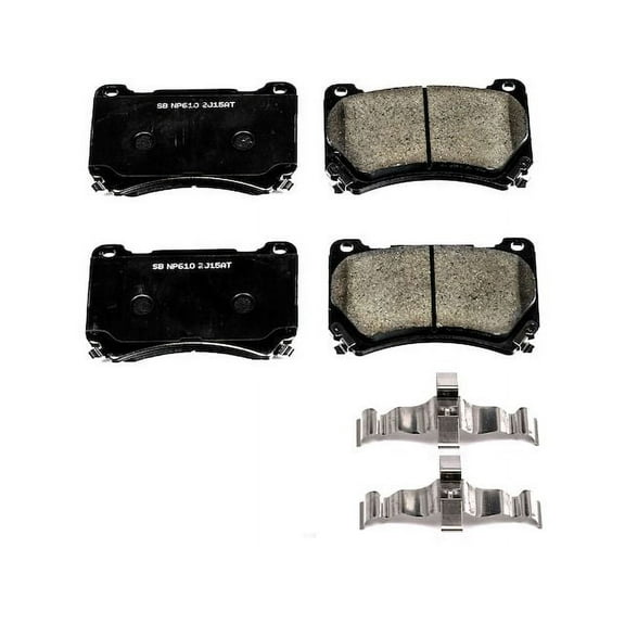 Front Brake Pad Set - Compatible with 2009 - 2014 Hyundai Genesis 4.6L V8 2010 2011 2012 2013
