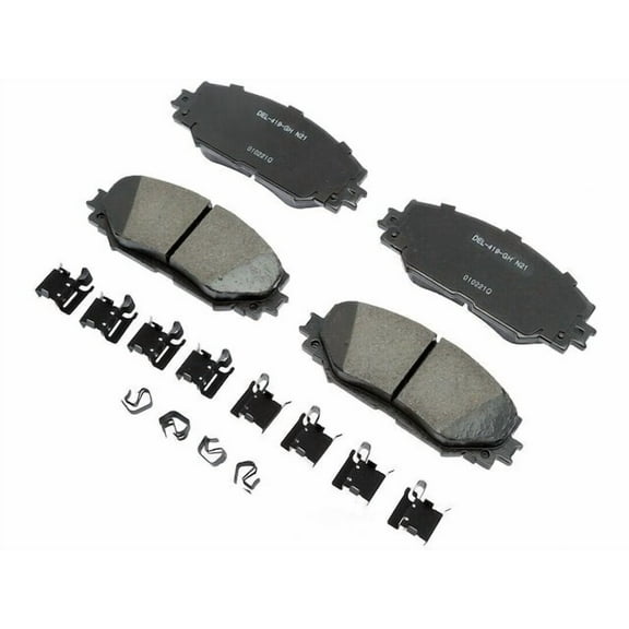 Front Brake Pad Set - Compatible with 2009 - 2019 Toyota Corolla 1.8L 4-Cylinder 2010 2011 2012 2013 2014 2015 2016 2017 2018